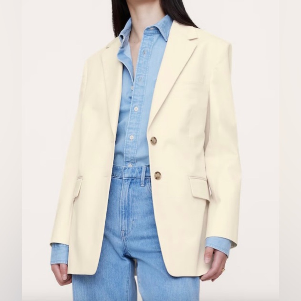 Oversized Cotton Blazer